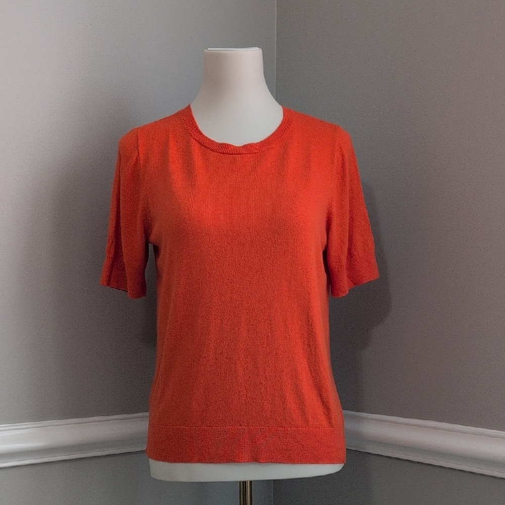 Ann Taylor Orange Sweater Top